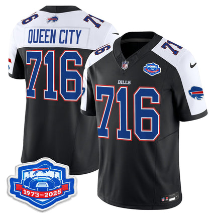 Men's Buffalo Bills 2025 Farewell Season Patch Vapor Limited Jersey - All Stitched