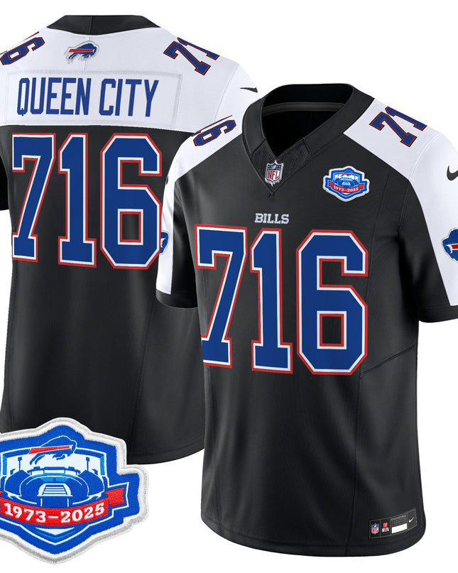 Men's Buffalo Bills 2025 Farewell Season Patch Vapor Limited Jersey - All Stitched