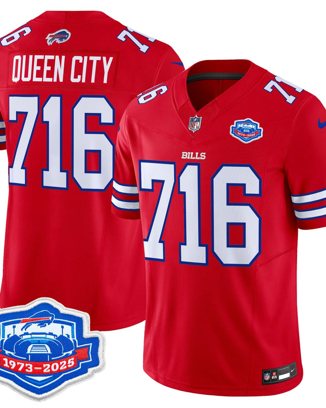 Men's Buffalo Bills 2025 Farewell Season Patch Vapor Limited Jersey - All Stitched