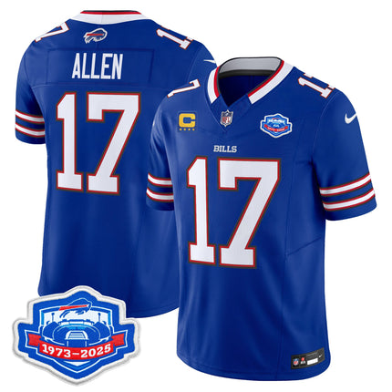 Men's Buffalo Bills 2025 Farewell Season Patch Vapor Limited Jersey - All Stitched