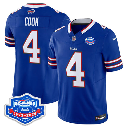 Men's Buffalo Bills 2025 Farewell Season Patch Vapor Limited Jersey - All Stitched
