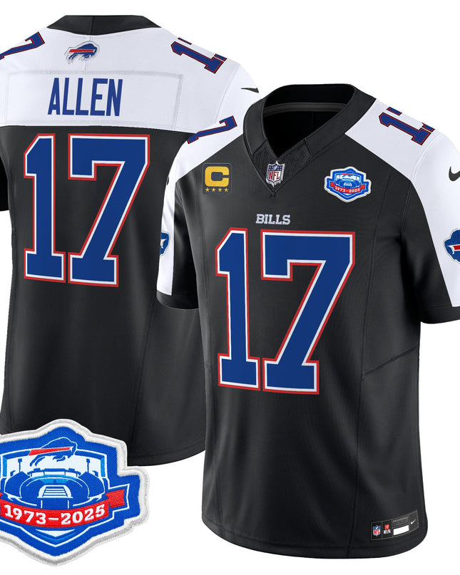 Men's Buffalo Bills 2025 Farewell Season Patch Vapor Limited Jersey - All Stitched