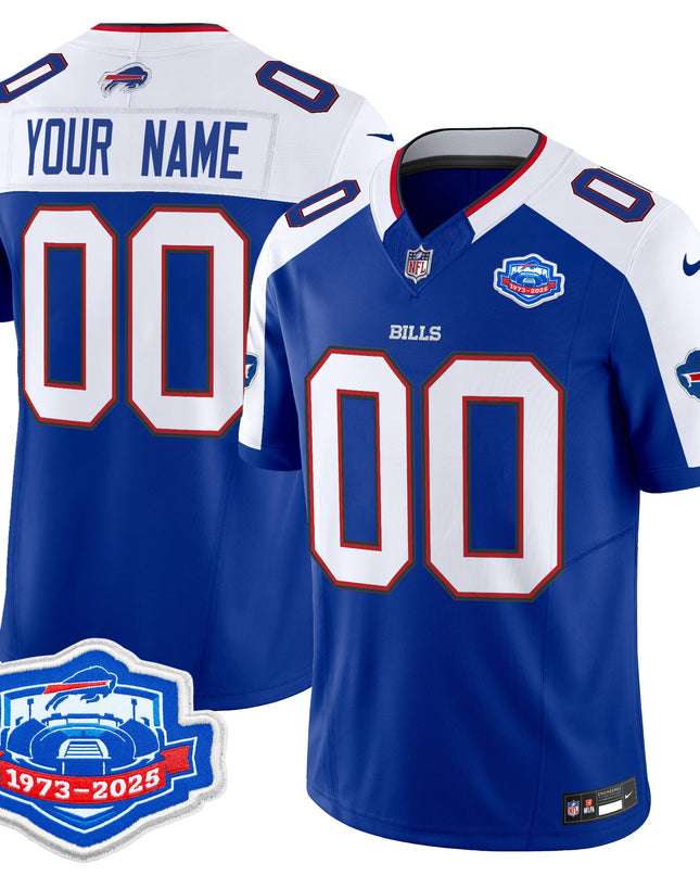 Buffalo Bills 2025 Farewell Season Patch Vapor Limited Custom Jersey - All Stitched