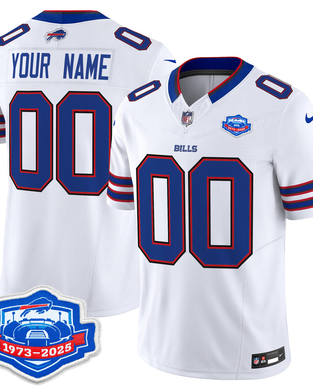 Buffalo Bills 2025 Farewell Season Patch Vapor Limited Custom Jersey - All Stitched