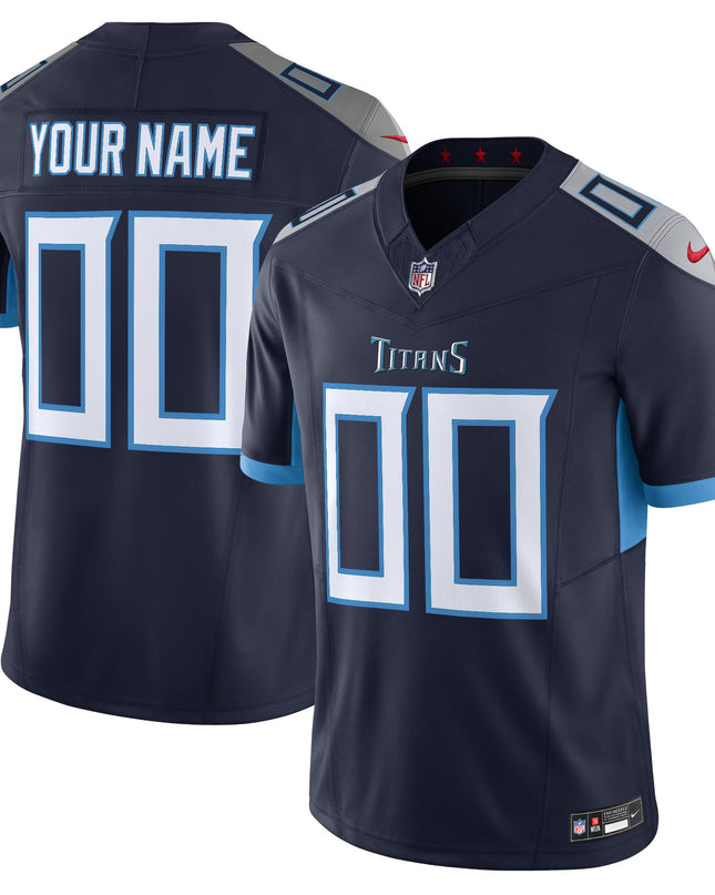 Tennessee Titans 2025 Vapor Limited Custom Jersey - All Stitched