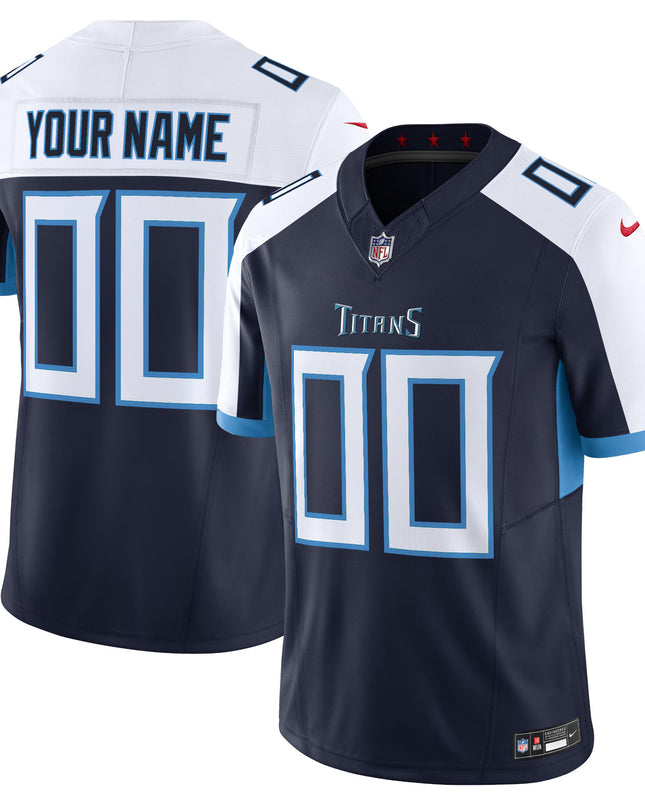 Tennessee Titans 2025 Vapor Limited Custom Jersey - All Stitched