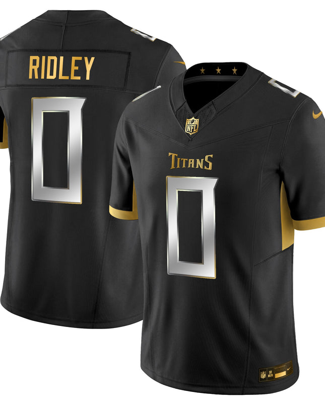 Men's Tennessee Titans 2025 Gold Vapor Limited Jersey - All Stitched
