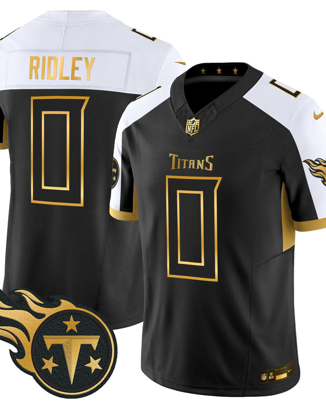 Men's Tennessee Titans 2025 Gold Vapor Limited Jersey - All Stitched