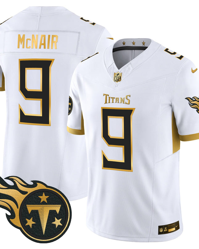 Men's Tennessee Titans 2025 Gold Vapor Limited Jersey - All Stitched