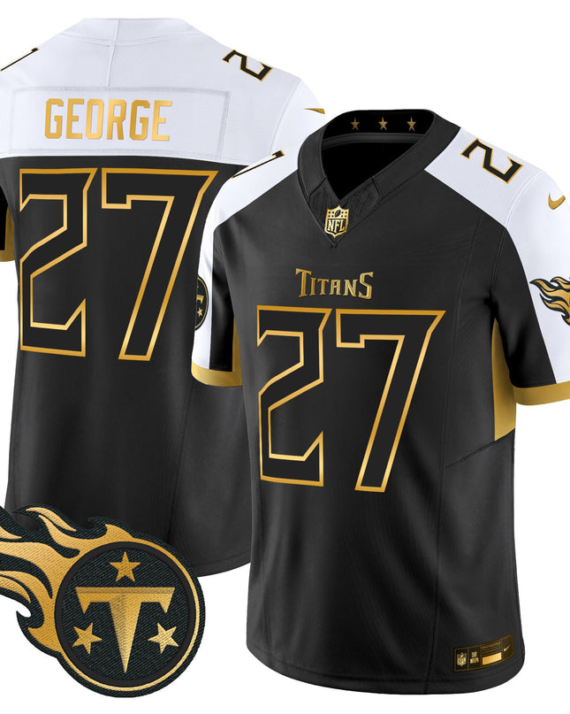 Men's Tennessee Titans 2025 Gold Vapor Limited Jersey - All Stitched
