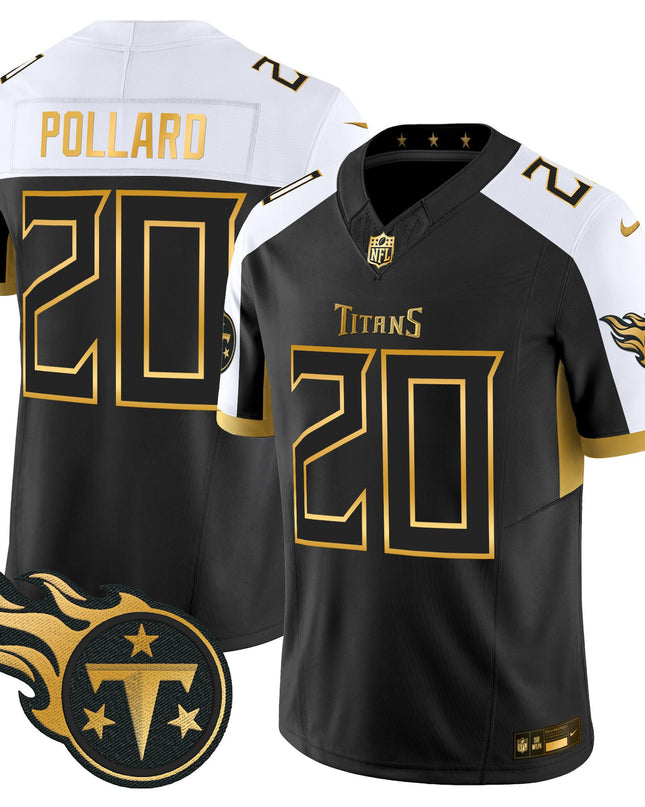 Men's Tennessee Titans 2025 Gold Vapor Limited Jersey - All Stitched