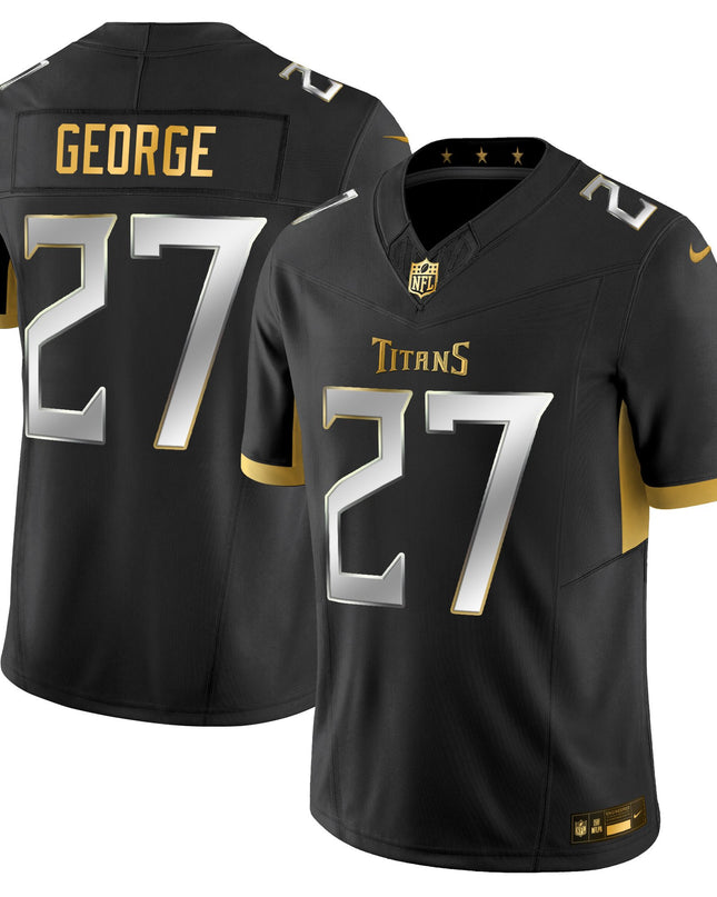 Men's Tennessee Titans 2025 Gold Vapor Limited Jersey - All Stitched