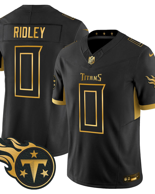 Men's Tennessee Titans 2025 Gold Vapor Limited Jersey - All Stitched