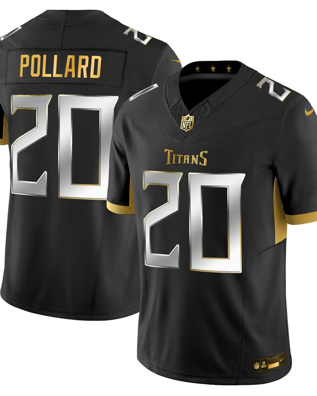 Men's Tennessee Titans 2025 Gold Vapor Limited Jersey - All Stitched
