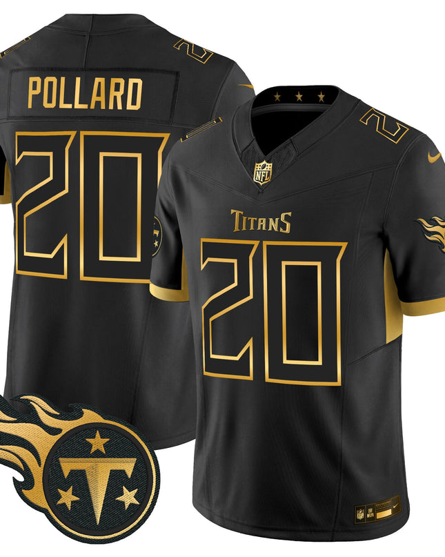 Men's Tennessee Titans 2025 Gold Vapor Limited Jersey - All Stitched
