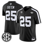 Black / #25 Gig'Em / S