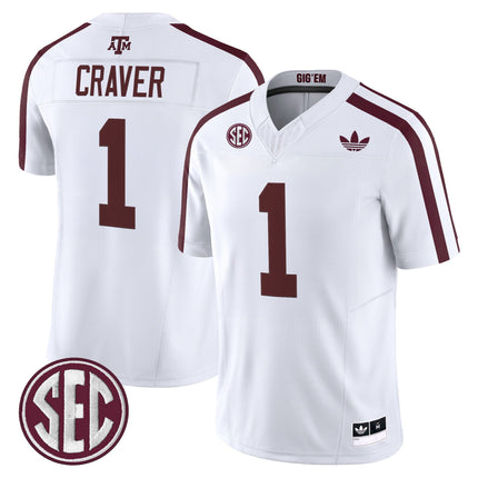 Men's Texas A&M Aggies 2025 Vapor Limited Jersey V2 - All Stitched
