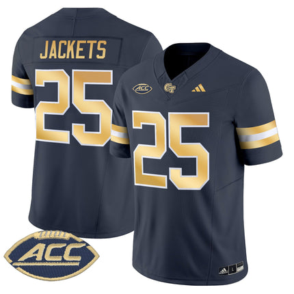 Youth's Georgia Tech Yellow Jackets 2025 Vapor Limited Jersey - All stitched