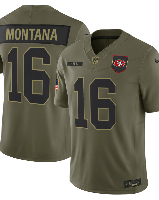 Men's San Francisco 49ers 2025 Salute to Service Vapor Limited Jersey - All Stitched