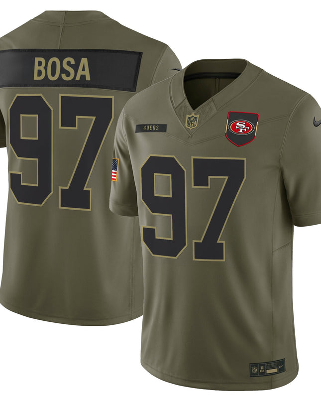 Men's San Francisco 49ers 2025 Salute to Service Vapor Limited Jersey - All Stitched