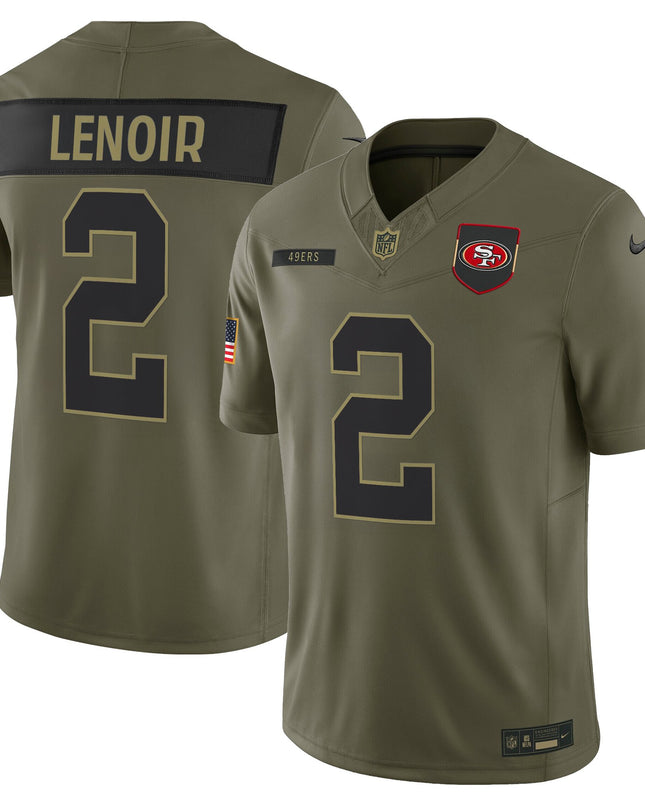 Men's San Francisco 49ers 2025 Salute to Service Vapor Limited Jersey - All Stitched