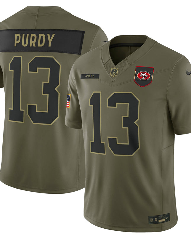 Men's San Francisco 49ers 2025 Salute to Service Vapor Limited Jersey - All Stitched