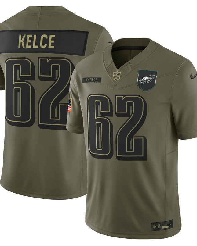 Men's Philadelphia Eagles 2025 Salute to Service Limited Jersey - All Stitched