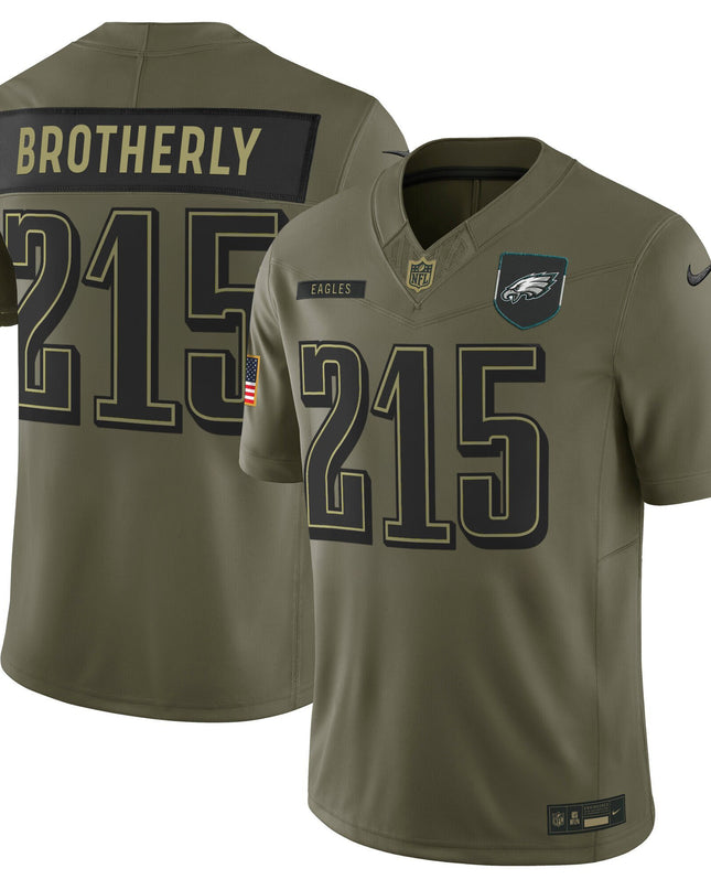 Men's Philadelphia Eagles 2025 Salute to Service Limited Jersey - All Stitched