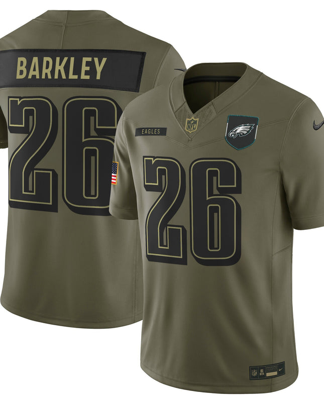 Men's Philadelphia Eagles 2025 Salute to Service Limited Jersey - All Stitched