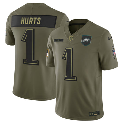 Men's Philadelphia Eagles 2025 Salute to Service Limited Jersey - All Stitched