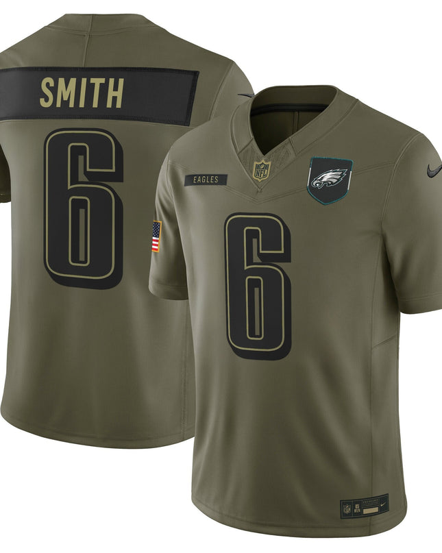 Men's Philadelphia Eagles 2025 Salute to Service Limited Jersey - All Stitched