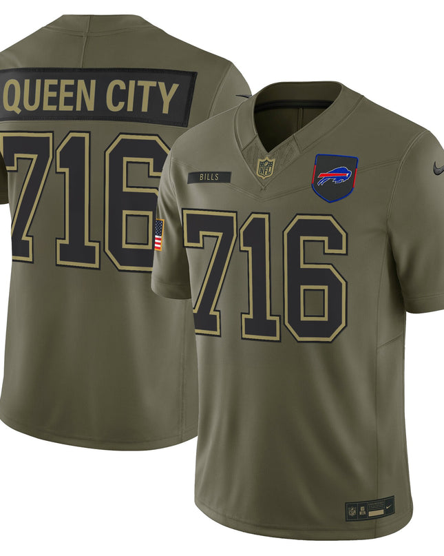 Men's Buffalo Bills 2025 Salute to Service Vapor Limited Jersey - All Stitched
