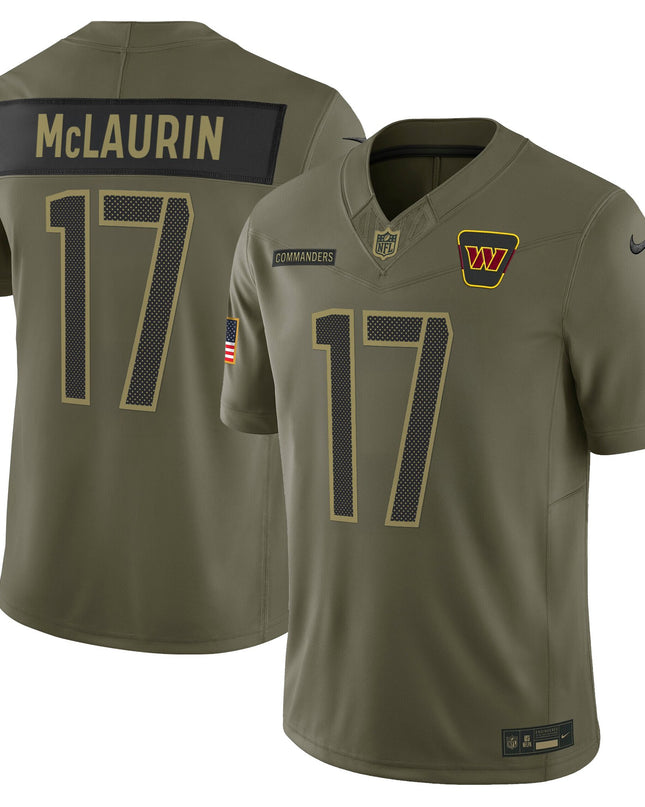 Men's Washington Commanders 2025 Salute to Service Vapor Limited Jersey - All Stitched