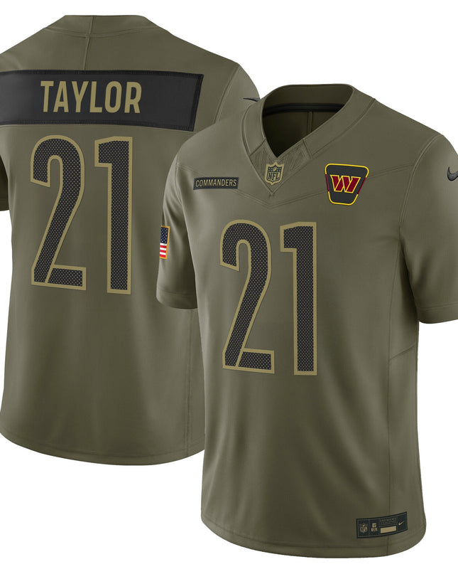 Men's Washington Commanders 2025 Salute to Service Vapor Limited Jersey - All Stitched
