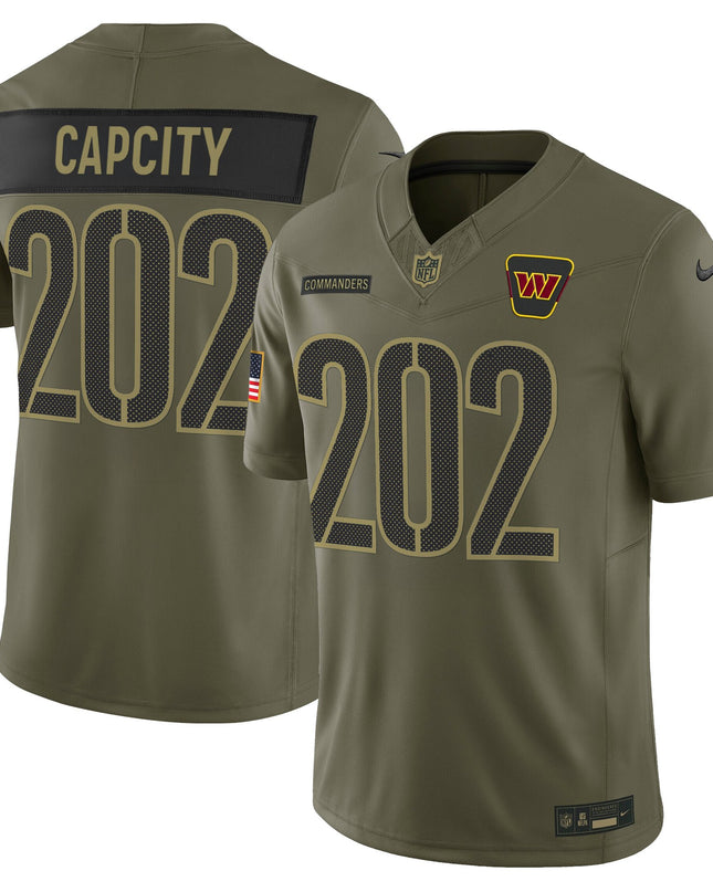 Men's Washington Commanders 2025 Salute to Service Vapor Limited Jersey - All Stitched