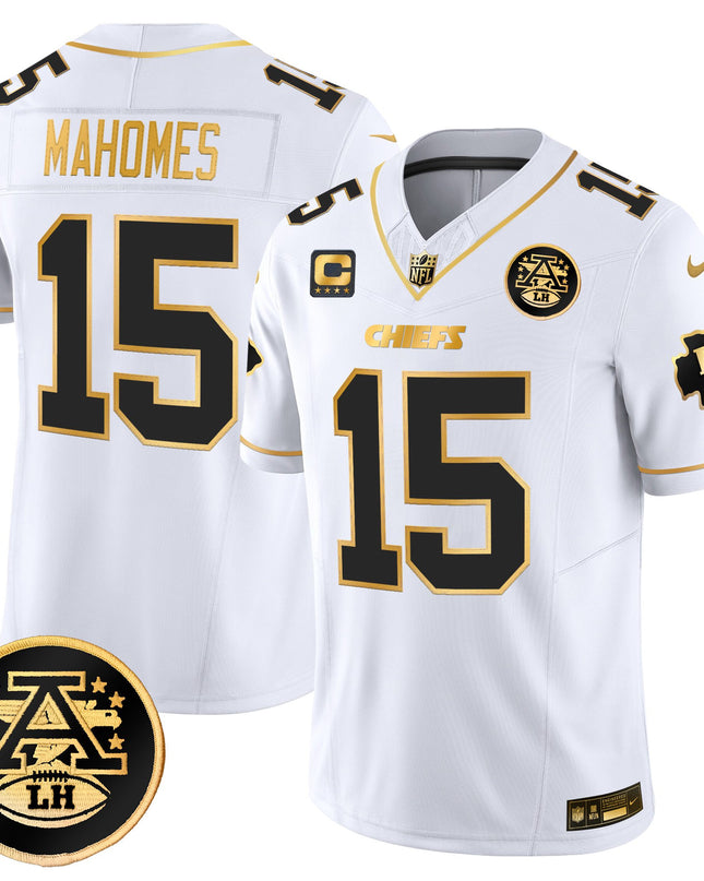 Men's Kansas City Chiefs 2025 Gold Vapor Limited Jersey - All Stitched