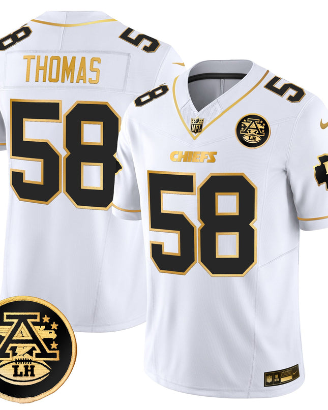 Men's Kansas City Chiefs 2025 Gold Vapor Limited Jersey - All Stitched