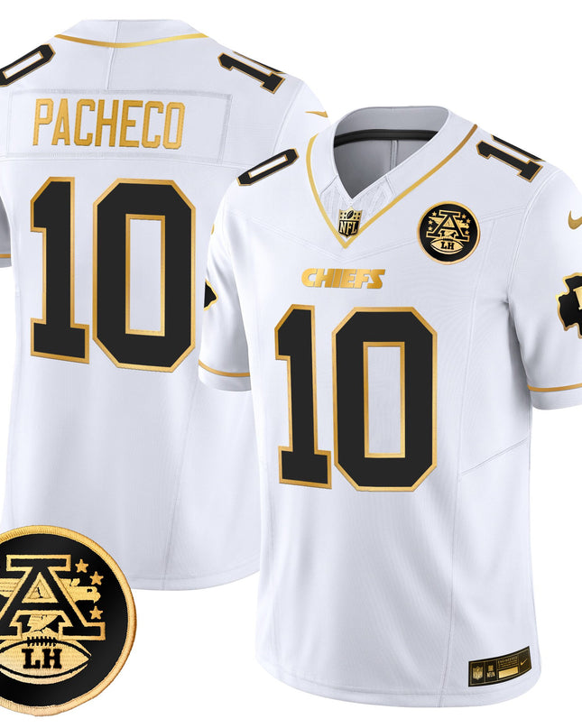 Men's Kansas City Chiefs 2025 Gold Vapor Limited Jersey - All Stitched