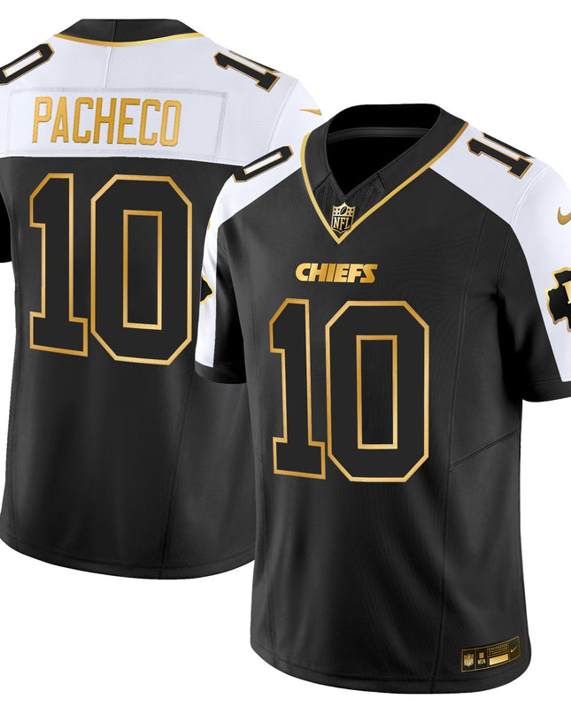 Men's Kansas City Chiefs 2025 Gold Vapor Limited Jersey - All Stitched
