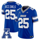 Light Blue / #25 Rice Owls / S