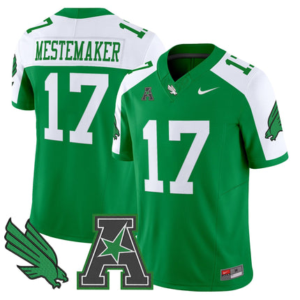 Men's North Texas Mean Green 2025 Vapor Limited Jersey - All Stitched