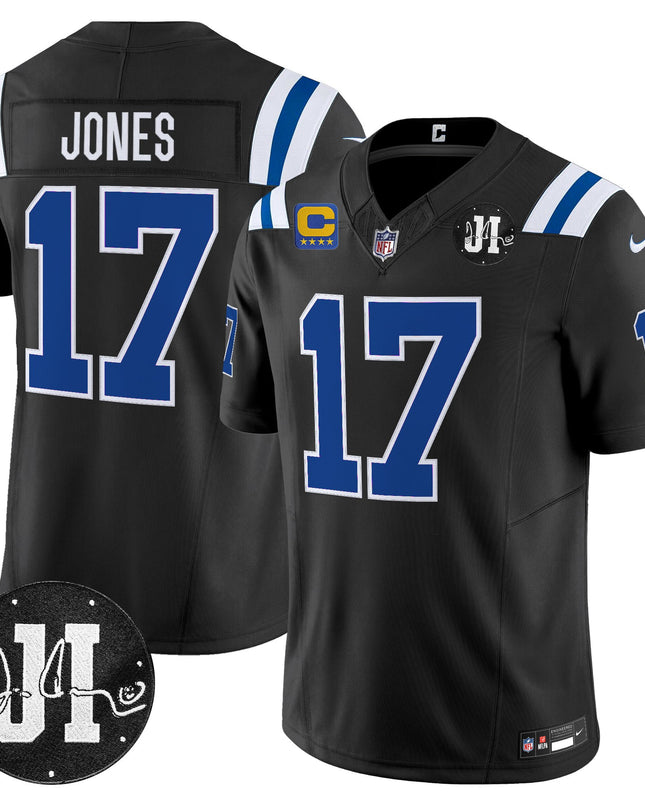 Men's Indianapolis Colts 2025 Jim Irsay Patch Vapor Limited Jersey - All Stitched
