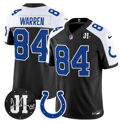 Men's Indianapolis Colts 2025 Jim Irsay Patch Vapor Limited Jersey - All Stitched