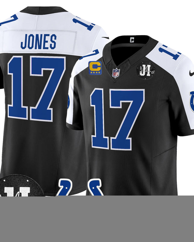 Men's Indianapolis Colts 2025 Jim Irsay Patch Vapor Limited Jersey - All Stitched