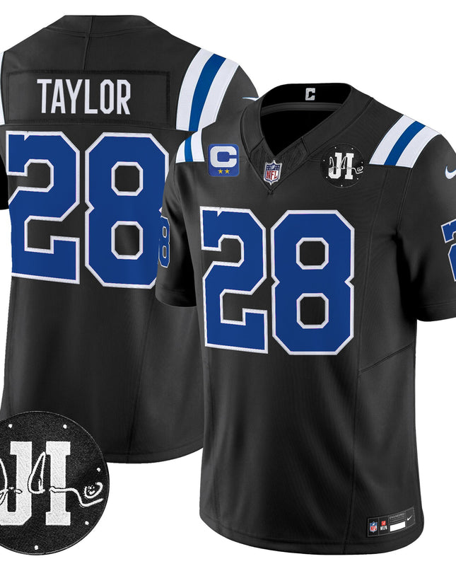 Men's Indianapolis Colts 2025 Jim Irsay Patch Vapor Limited Jersey - All Stitched