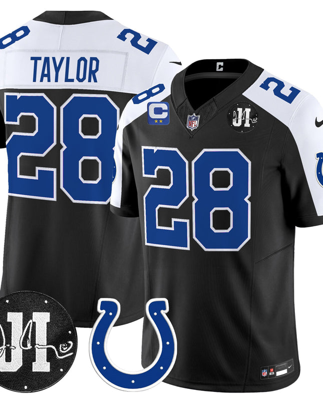 Men's Indianapolis Colts 2025 Jim Irsay Patch Vapor Limited Jersey - All Stitched