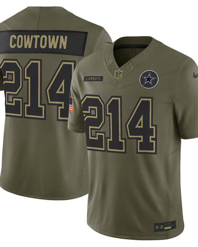 Dallas Cowboys 2025 Salute to Service Vapor Limited Jersey - All Stitched