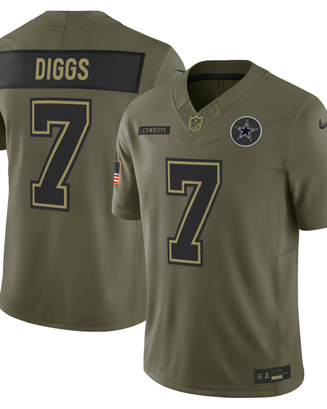 Dallas Cowboys 2025 Salute to Service Vapor Limited Jersey - All Stitched