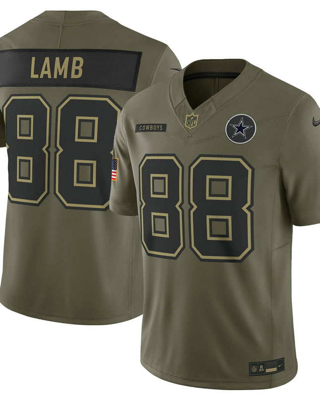 Dallas Cowboys 2025 Salute to Service Vapor Limited Jersey - All Stitched