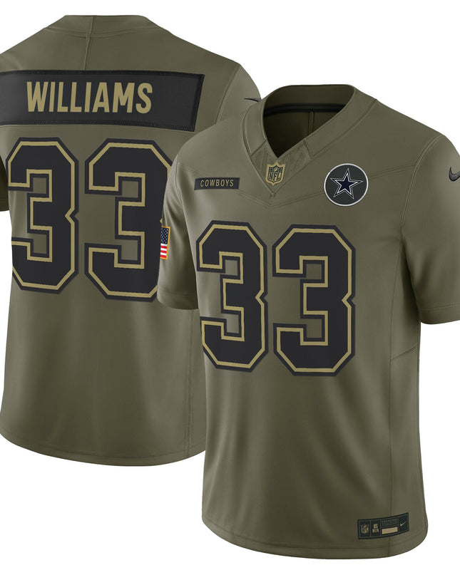 Dallas Cowboys 2025 Salute to Service Vapor Limited Jersey - All Stitched